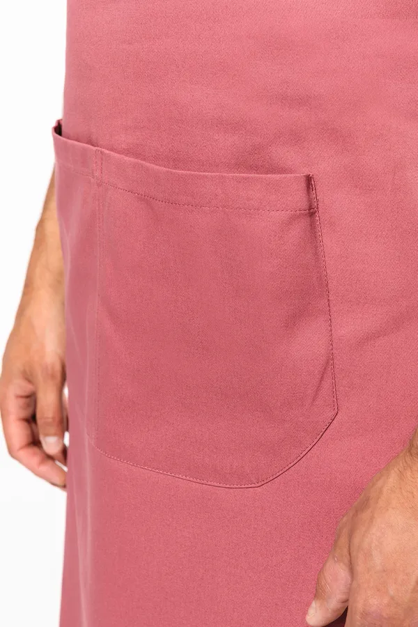Cotton apron with pocket
