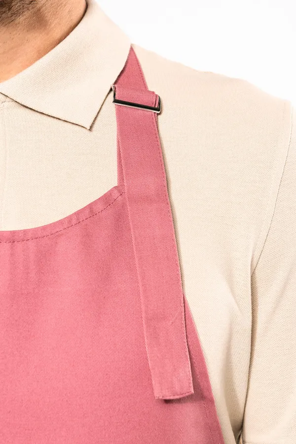 Cotton apron with pocket