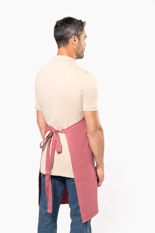 Cotton apron with pocket