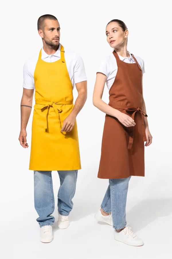 Cotton apron without pocket