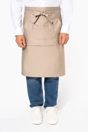 Lange Schürze Beige