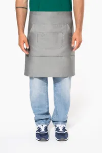 Polycotton mid-length apron