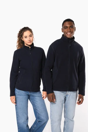 Mikrofleece-Jacke durchgehender Reißverschluss