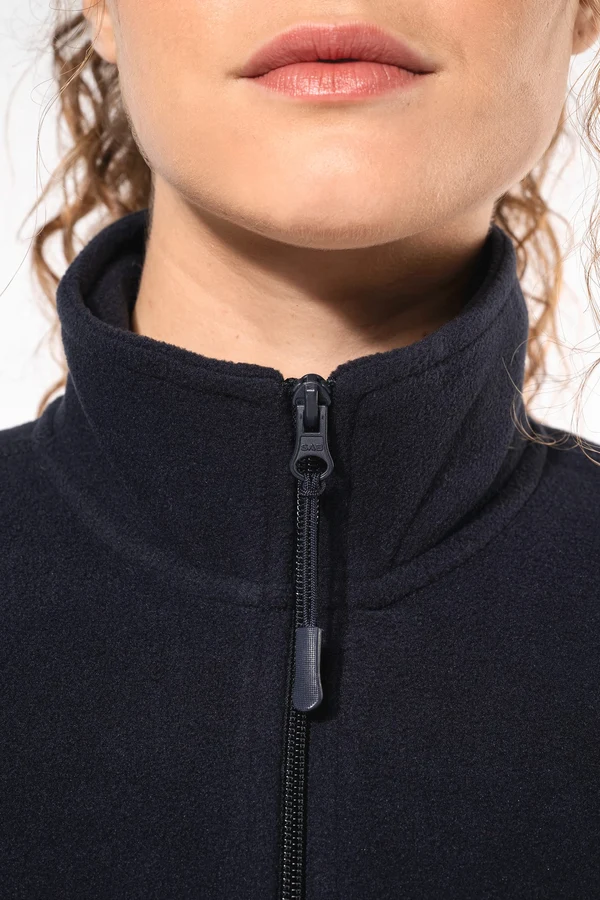 Mikrofleece-Jacke durchgehender Reißverschluss