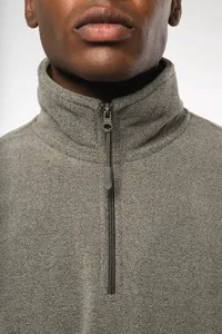 Enzo > Zip neck microfleece jacket