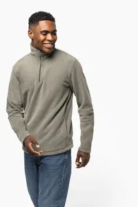 Enzo > Zip neck microfleece jacket