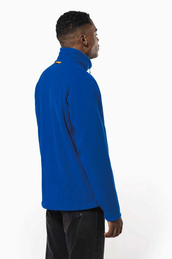 Mikrofleece-Jacke mit Reißverschluss Raglanärmel für Herren