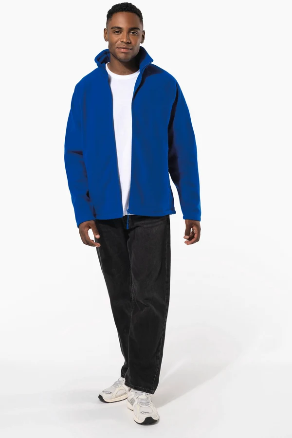 Mikrofleece-Jacke mit Reißverschluss Raglanärmel für Herren