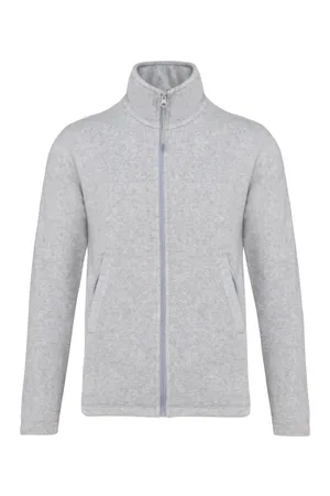 Mikrofleece-Jacke mit Reißverschluss für Kinder Ash Heather