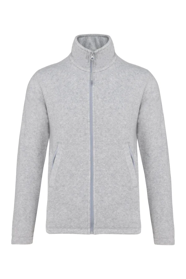 Mikrofleece-Jacke mit Reißverschluss für Kinder Ash Heather