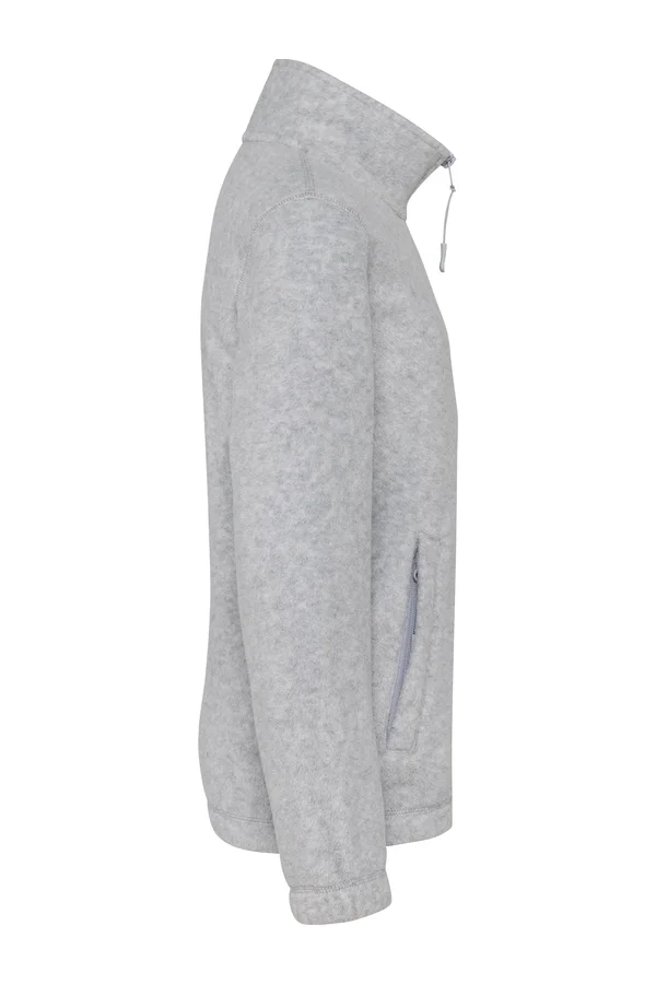 Mikrofleece-Jacke mit Reißverschluss für Kinder Ash Heather