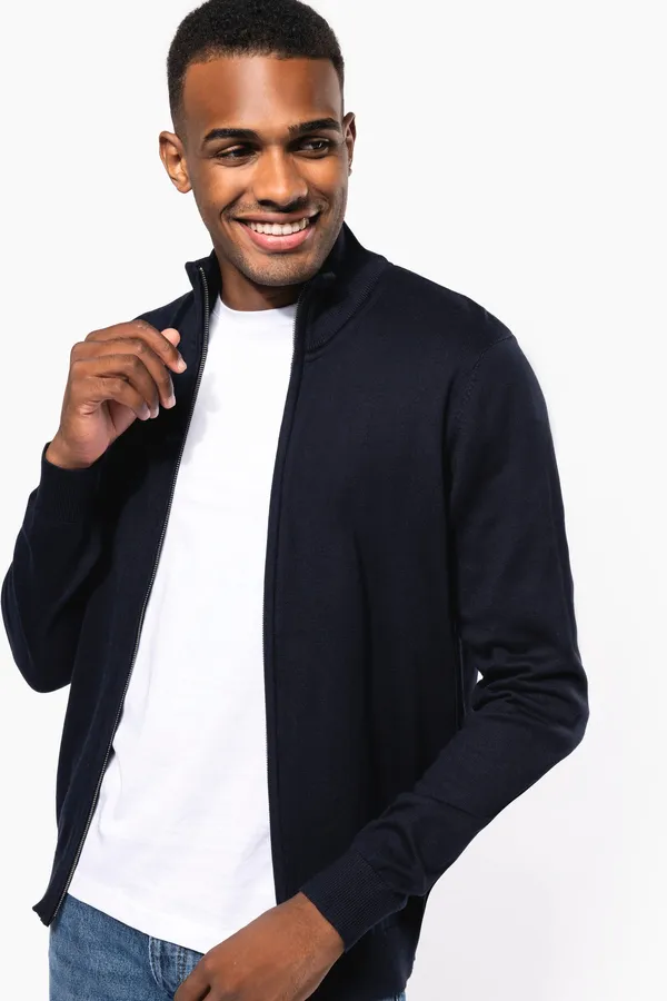 Men's full zip cardigan