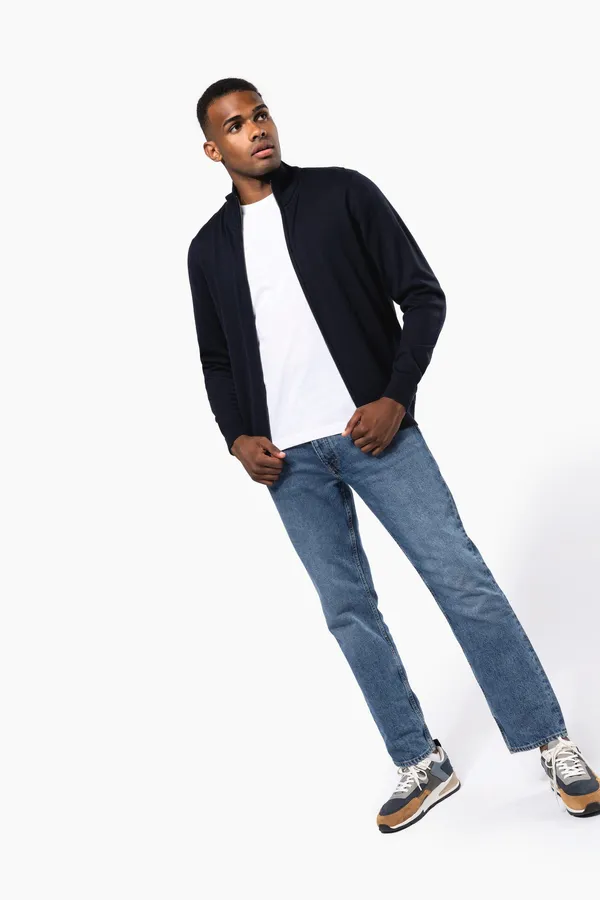 Men's full zip cardigan