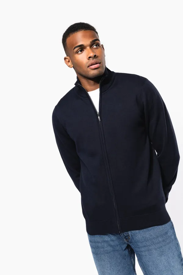 Men's full zip cardigan