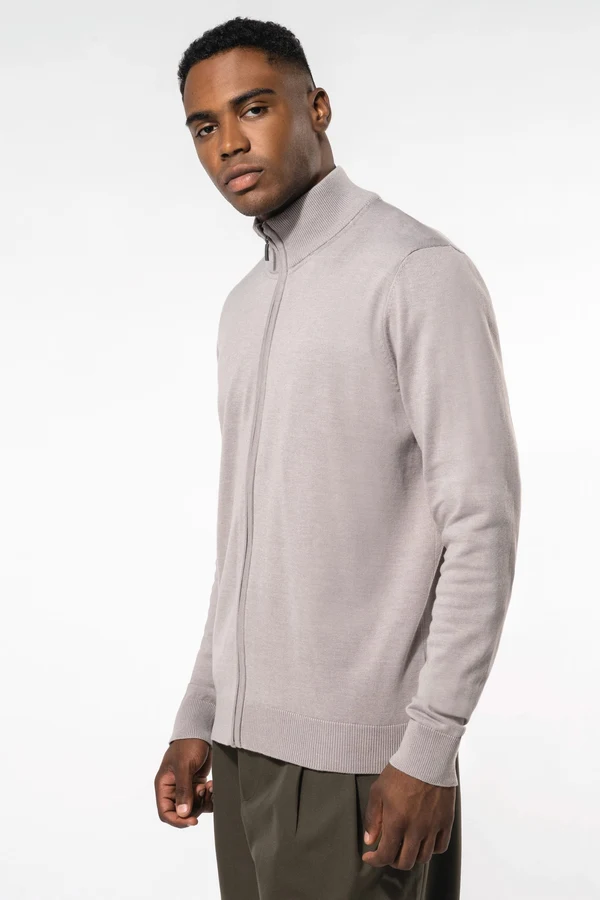 Herren Cardigan mit Reißverschluss
