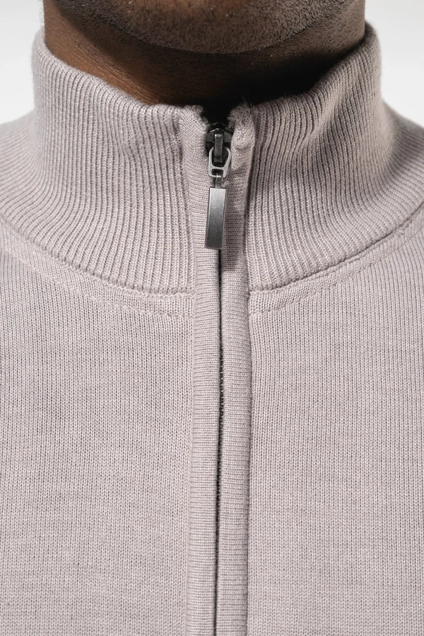 Herren Cardigan mit Reißverschluss