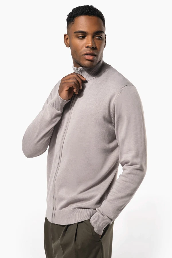 Herren Cardigan mit Reißverschluss