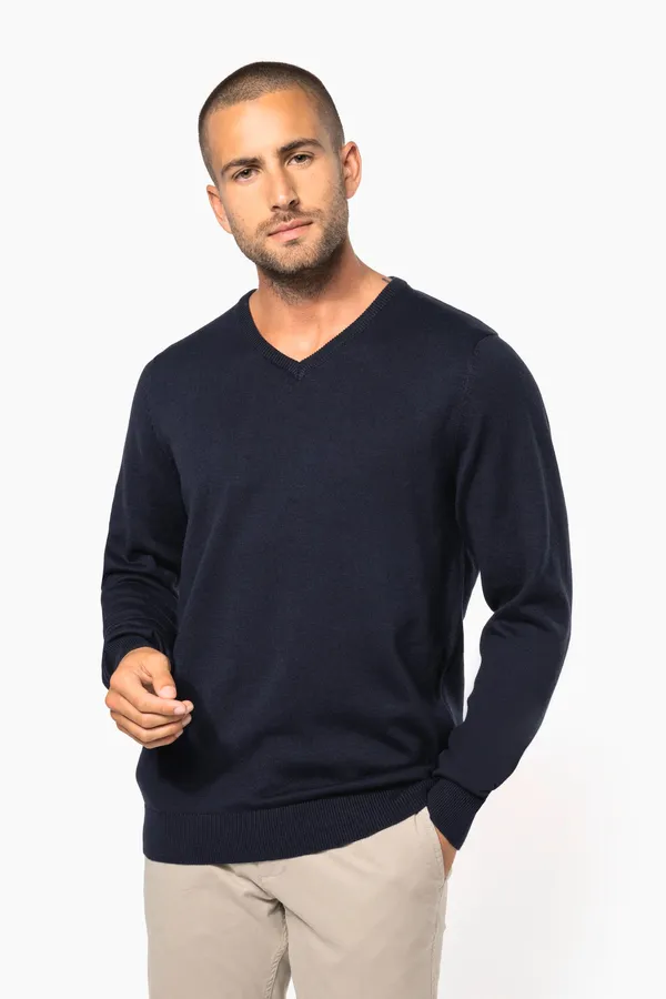 Men's V-neck jumper