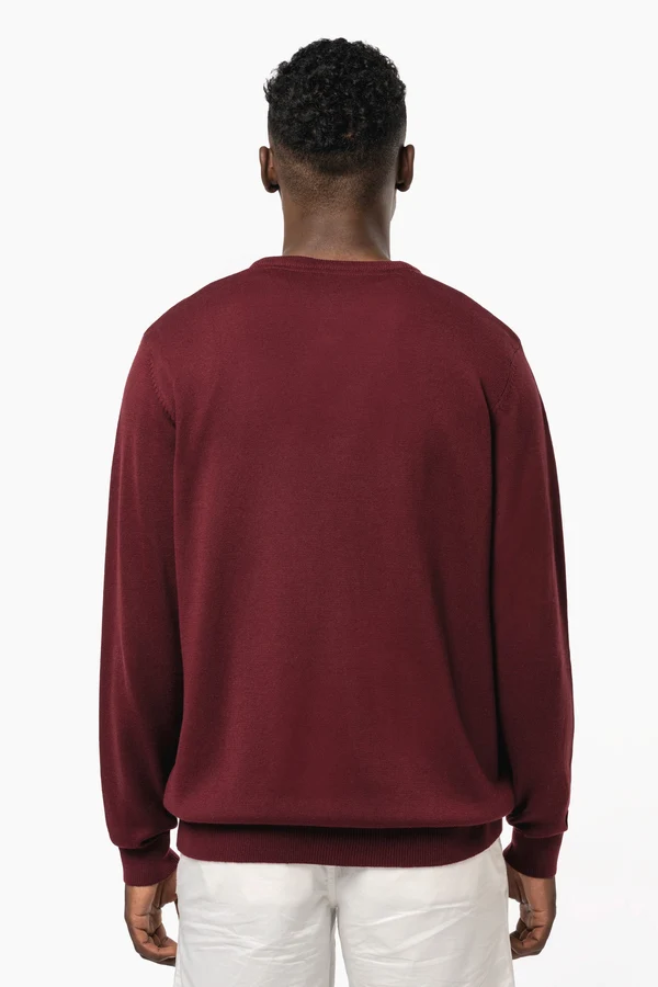 Herrenpullover mit V-Ausschnitt