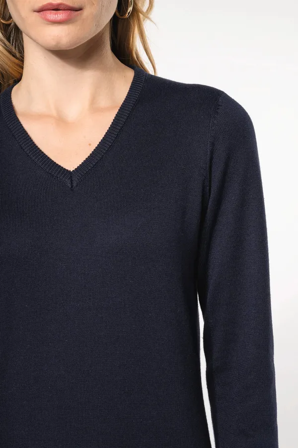 Ladies' V-neck jumper