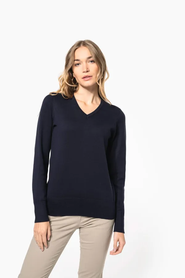 Ladies' V-neck jumper