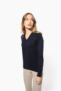 Ladies' V-neck jumper