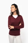 Damenpullover mit V-Ausschnitt