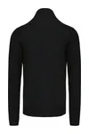 Herrenpullover mit 1/4-Reißverschluss Black