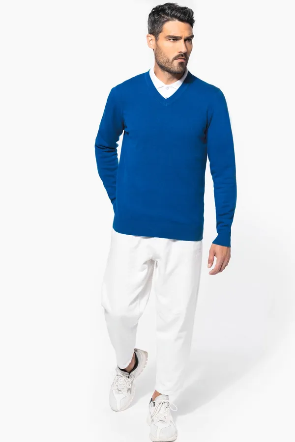 Men's premium V-neck jumper