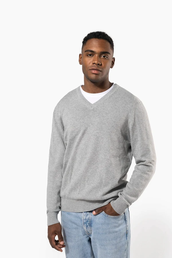 Premium-Pullover mit V-Ausschnitt