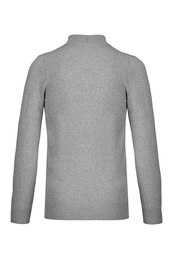 Premium-Strickjacke mit Reißverschluss Light grey heather