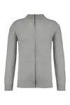 Premium-Strickjacke mit Reißverschluss Light grey heather