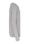 Kinder-Pullover mit V-Ausschnitt Grey Melange