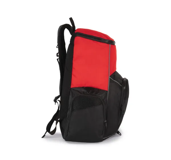 Recycled sports backpack with object holder