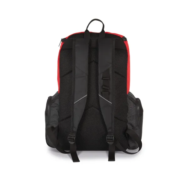 Recycled sports backpack with object holder