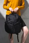 Recycelter Sport City-Rucksack im Lifestyle-Look Black