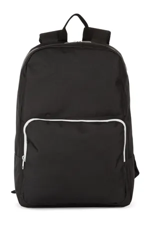 Rucksack mit kontrastfarbenem Reißverschluss Black / Light Grey