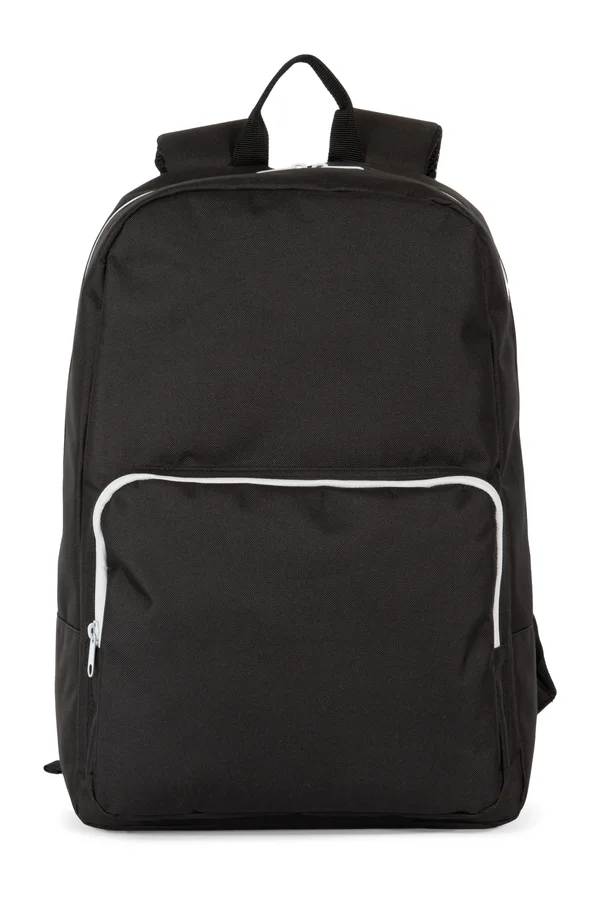 Rucksack mit kontrastfarbenem Reißverschluss Black / Light Grey
