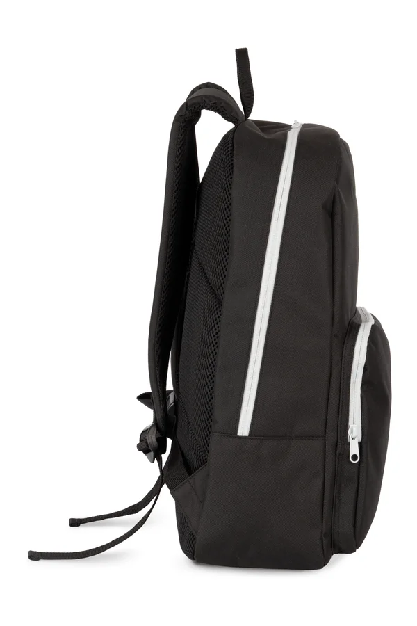 Rucksack mit kontrastfarbenem Reißverschluss Black / Light Grey