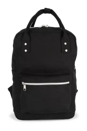 City-Rucksack mit Handgelenkskordel Black