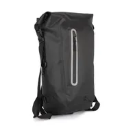 Water resistant backpack with helmet mesh