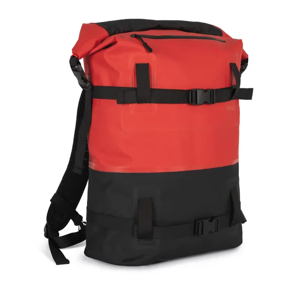 Waterproof backpack with compression straps