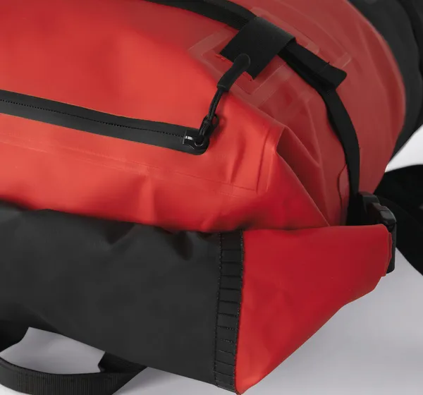 Waterproof backpack with compression straps