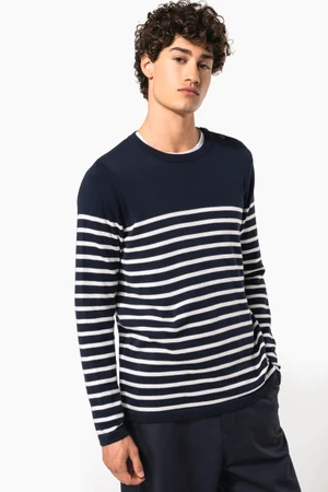 Herrenpullover im Marine-Stil