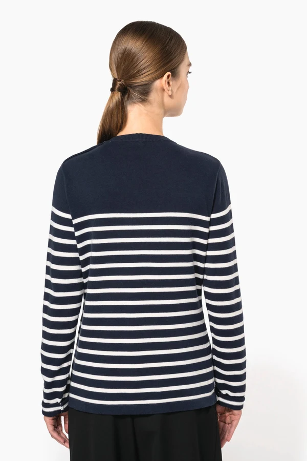 Damenpullover im Marine-Stil