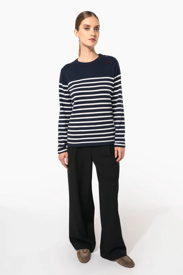 Damenpullover im Marine-Stil