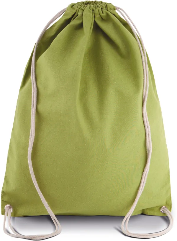 Cotton drawstring backpack