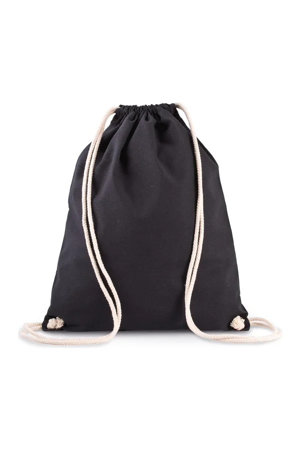 Rucksack/Turnbeutel. Bio-Baumwolle Black