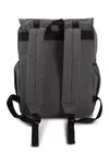 Canvas-Rucksack mit Klappe Washed Dark Grey