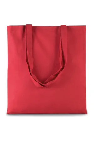 Shopper bag long handles Arandano Red